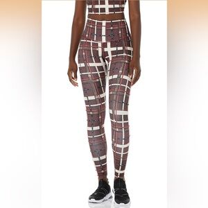 Champion High-Rise Plaid Printed Leggings